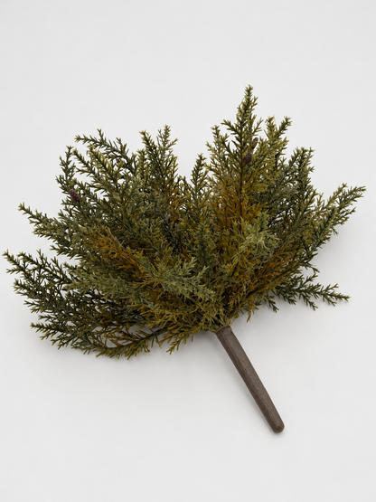 Künstlicher Thujabusch 25 cm Grün Kunstzweig