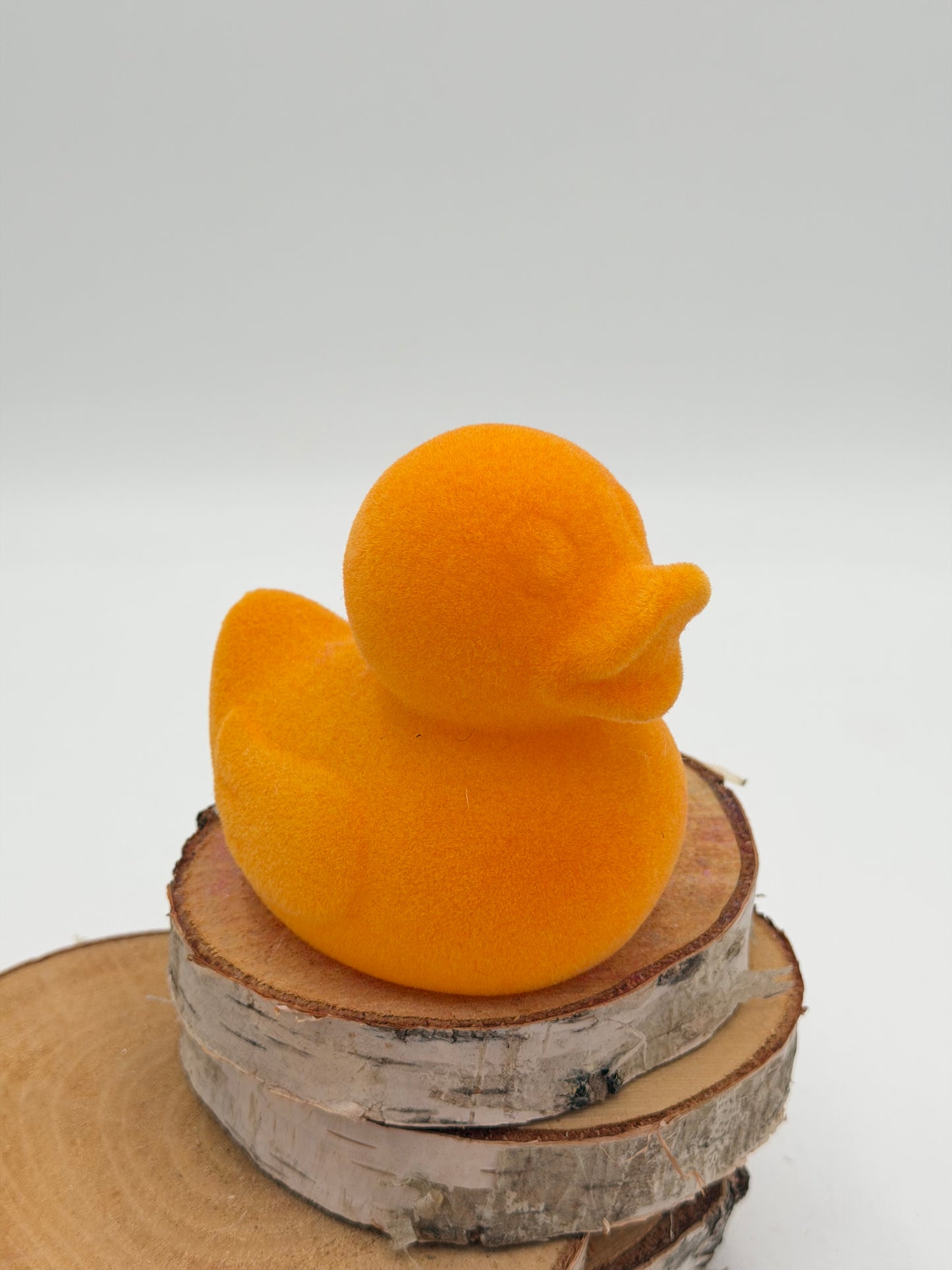 Ostern Ente 10,5 cm beflockt 1 Stück