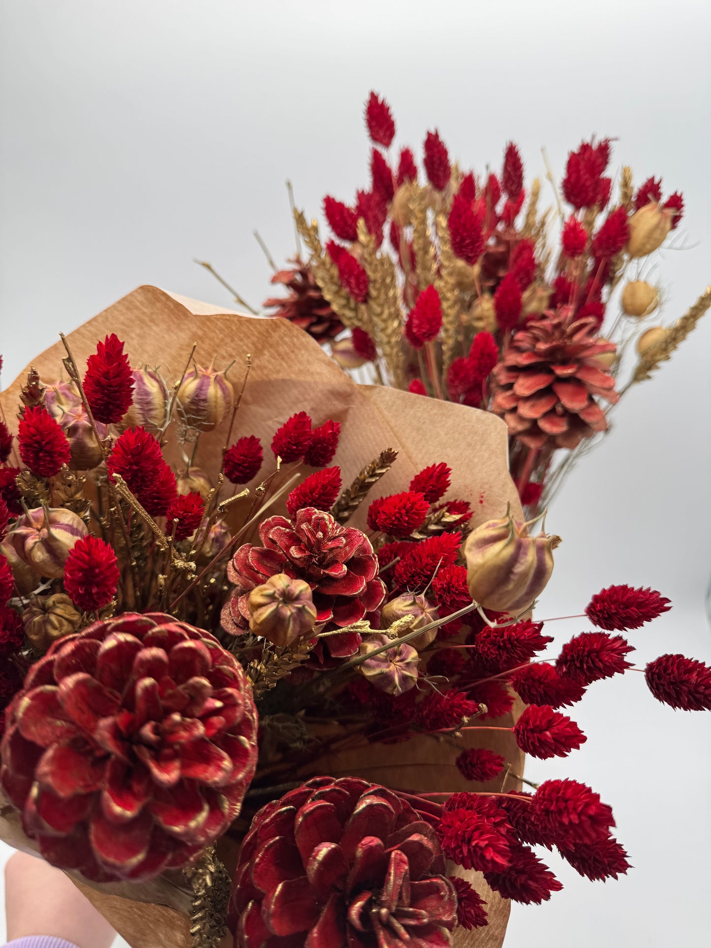 Trockenbund groß XMAS rot gold