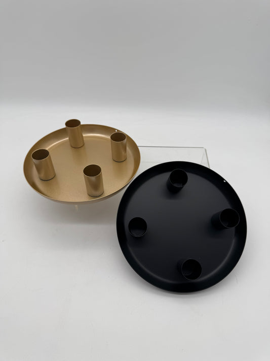 Runder Kerzenhalter Gestell Adventskranz 17 cm