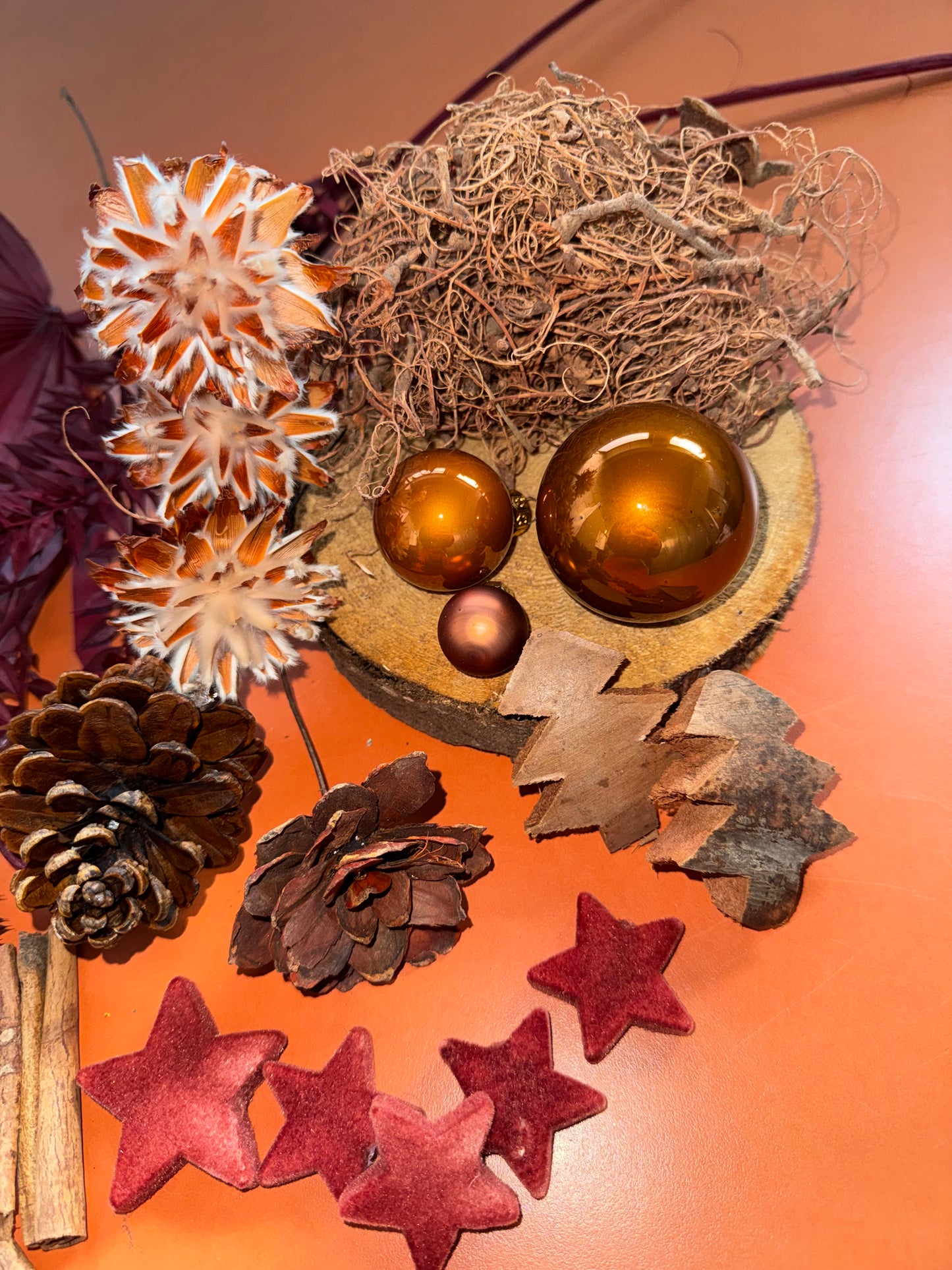 DIY Box Weihnachten rotbraun kupfer