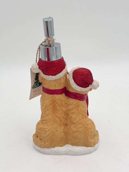 Seifenspender Hunde Weihnachten Glitter