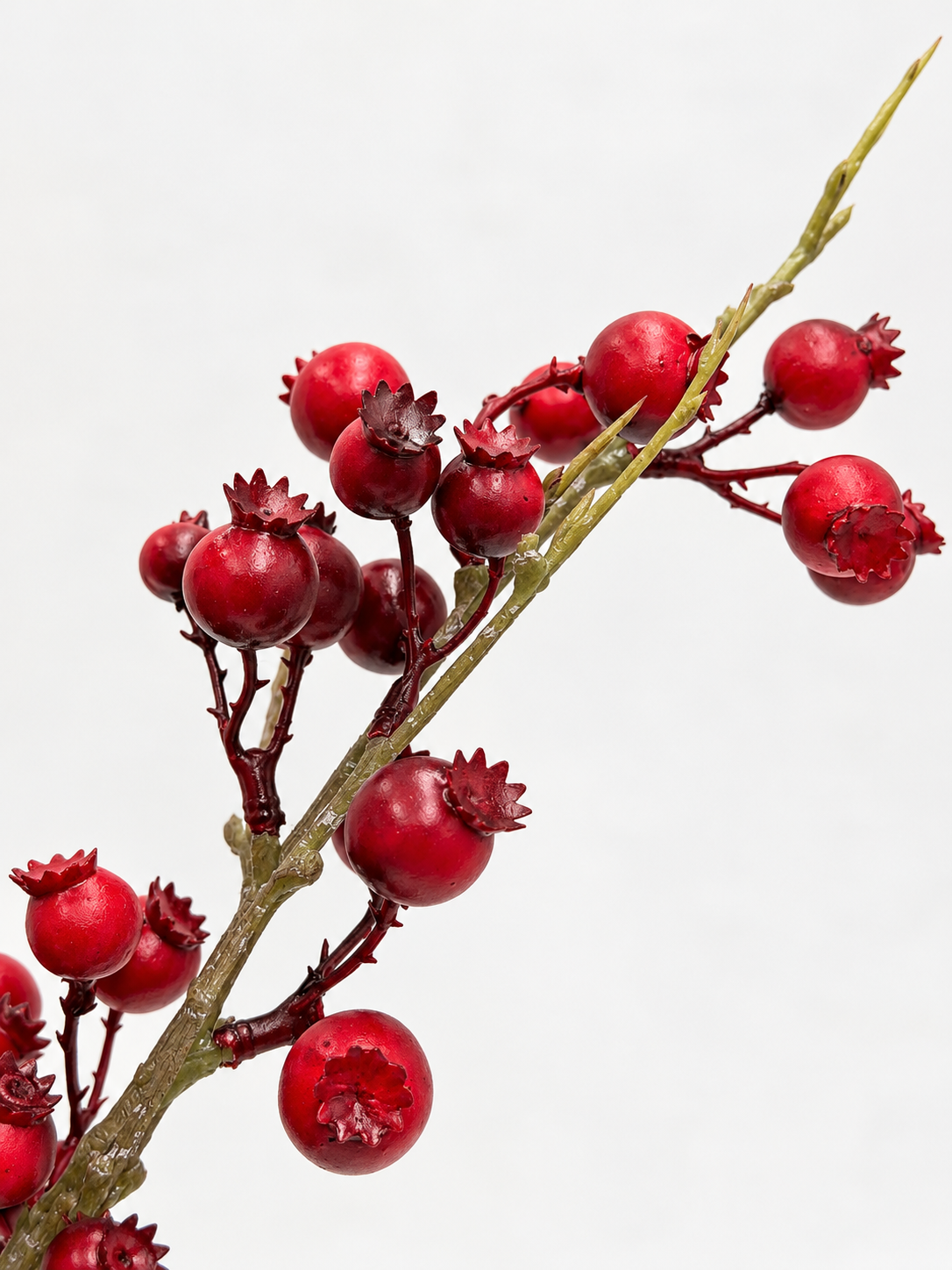 Künstlicher Beerenzweig Rot 78 cm