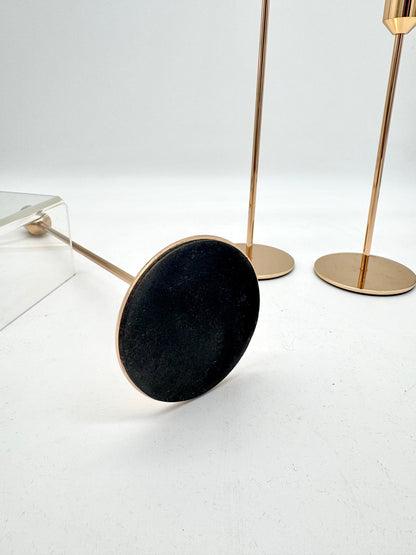 Filigraner Kerzenständer Kerzenhalter goldfarben