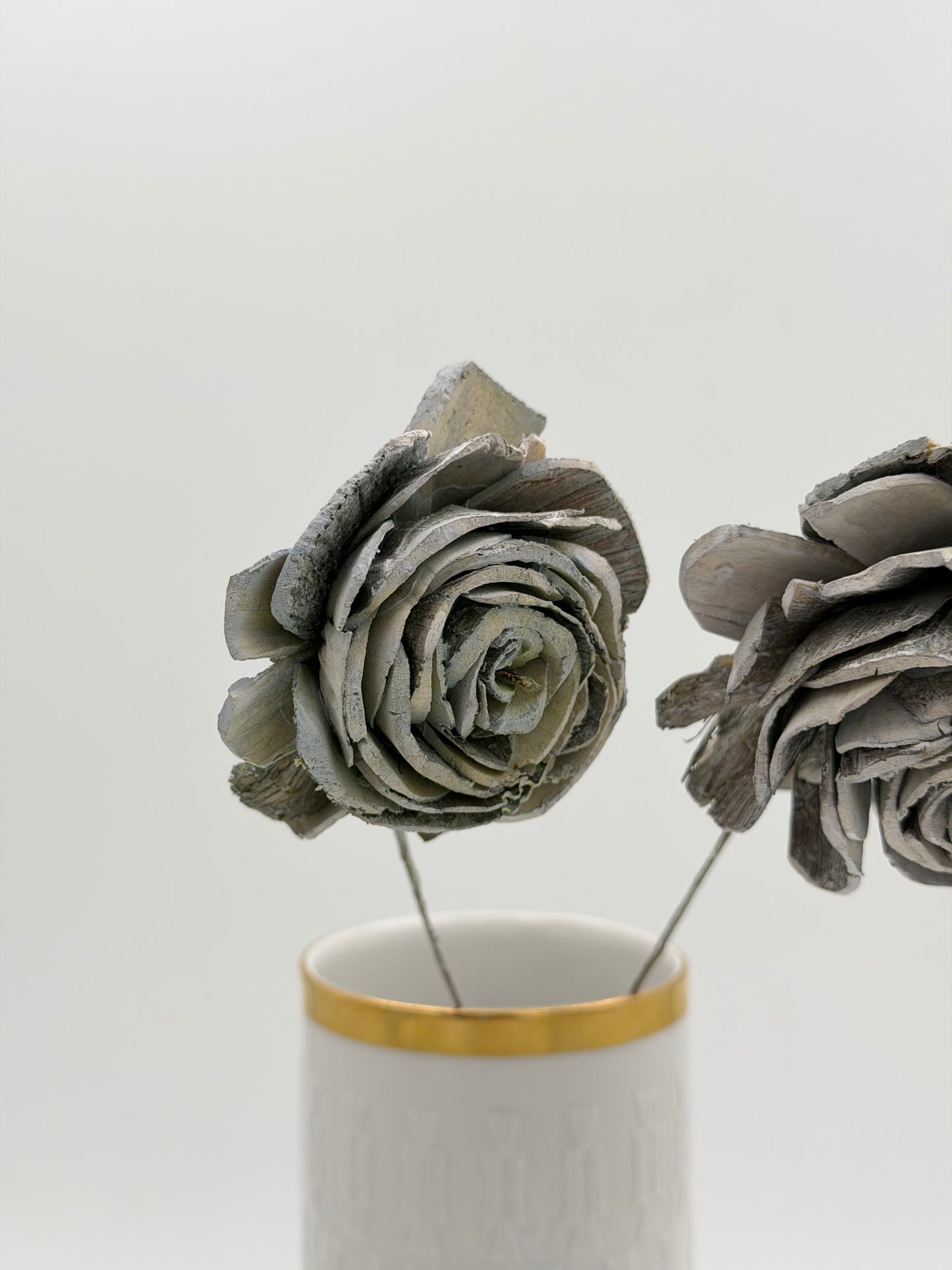 Blüte Sola am Draht grün kiwi green frosted 2 Stück