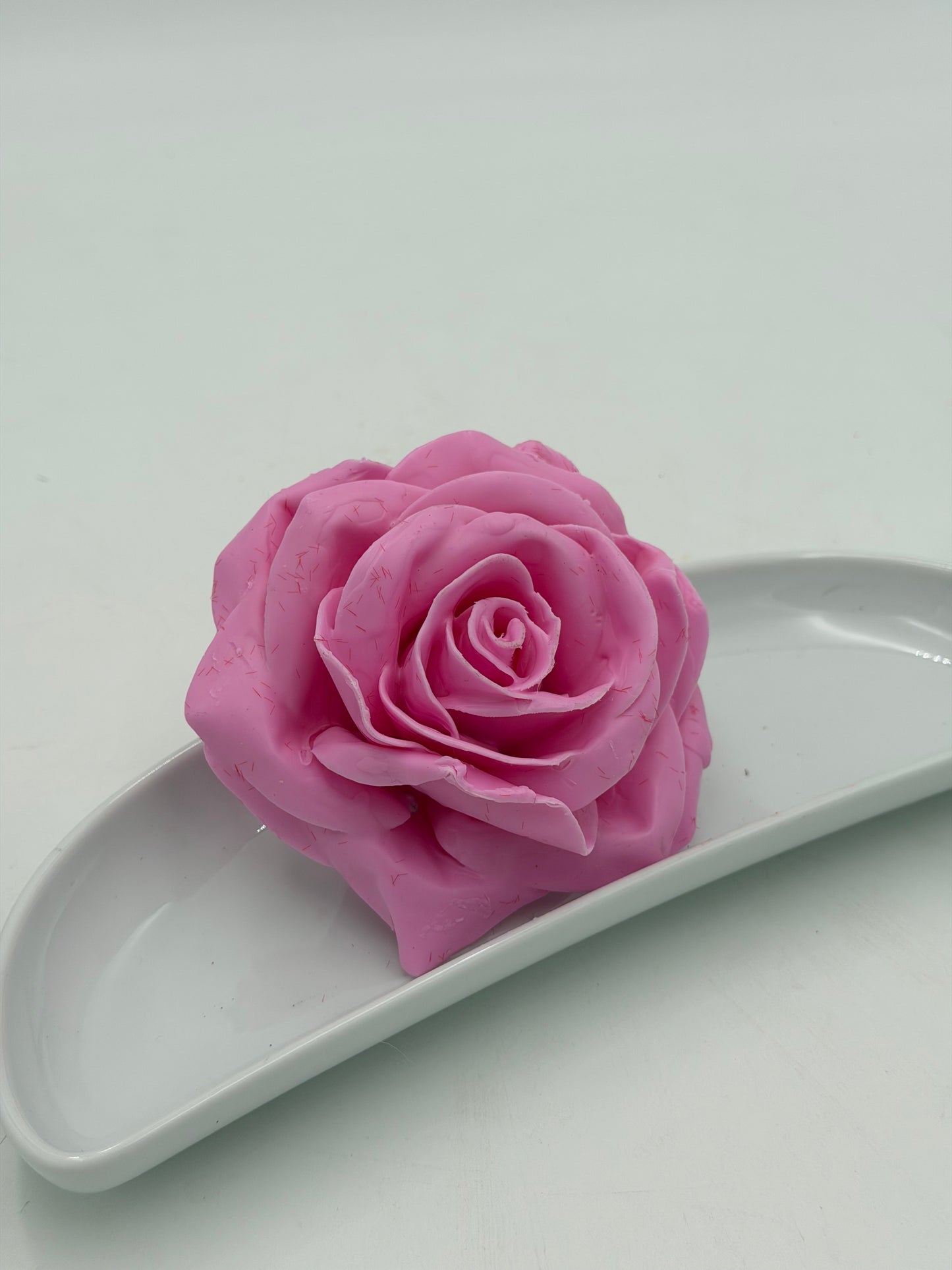 Wachs Rose rosa dunkel 1 Stück