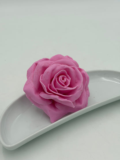 Wachs Rose rosa dunkel 1 Stück
