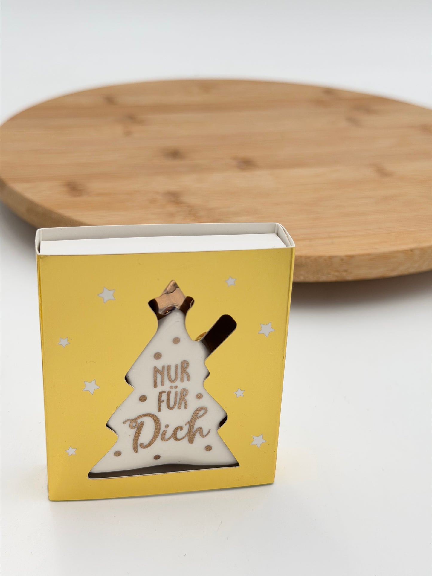 Porzellan Geldgeschenk weihnachtlich klein