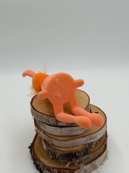 Kantenhocker Osterhase orange 27 cm beflockt sitzend 1 Stück