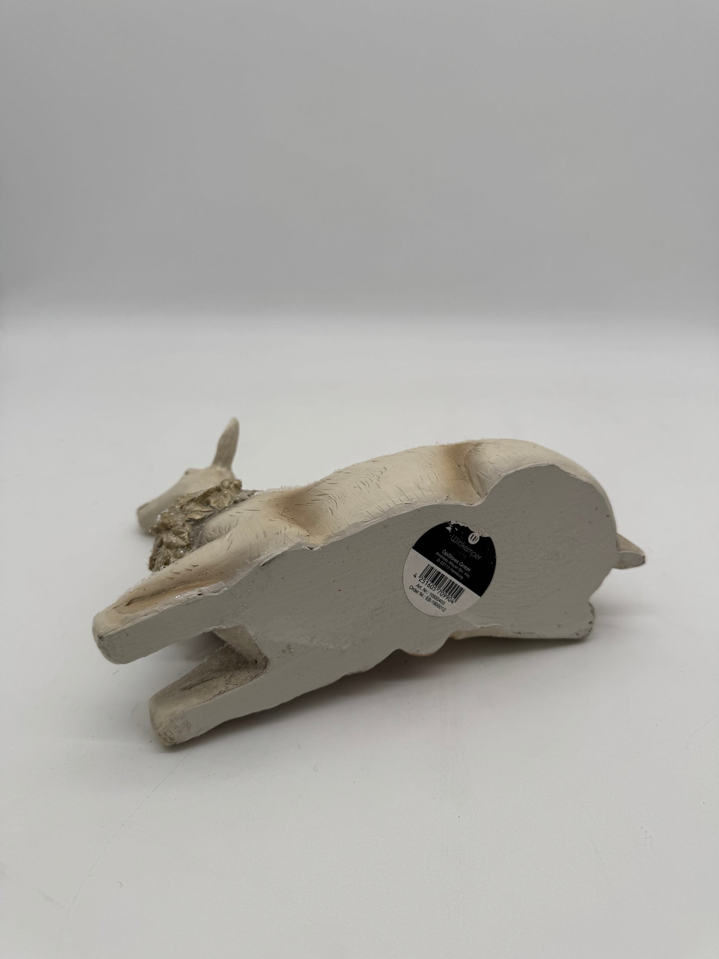 Reh liegend mit Glitzer 15 cm x 21 cm