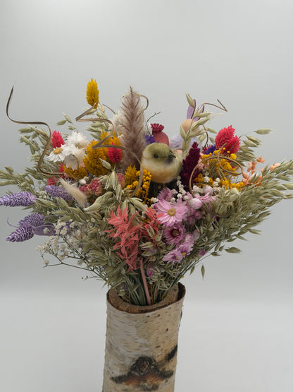 Trockenblumenstrauß Ostern bunt