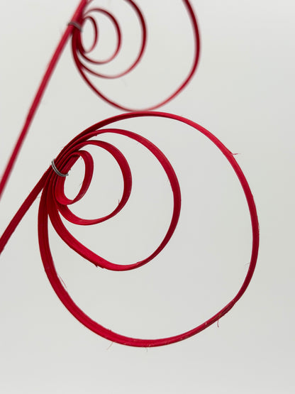 Cane Coil rot 3 Stück