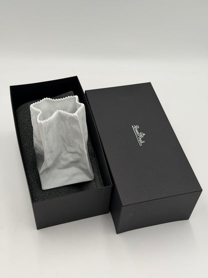 Rosenthal Studio Line Porzellan Tütenvase weiß glasiert im Geschenkkarton 3 Größen