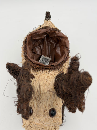 Weihnachtlicher Elch Rentier Pflanzkorb 30cm