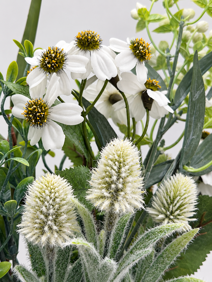 Kunstblumenstrauß „Green Garden“ Weiß & Grün