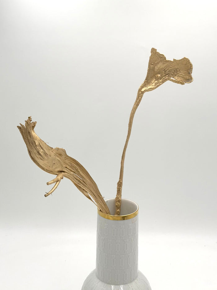 Geweihholz gold 2 Stück