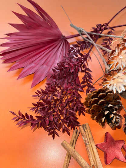 DIY Box Weihnachten rotbraun kupfer