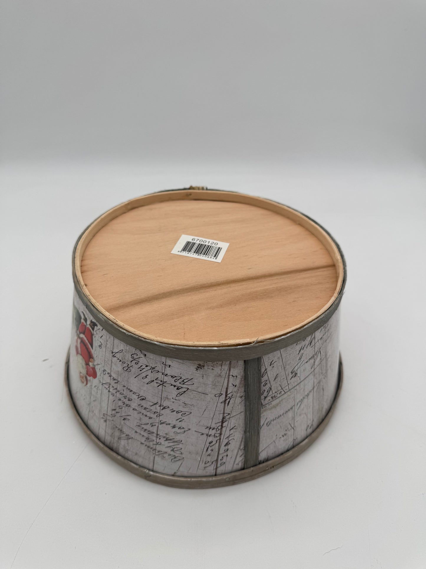 Pflanzgefäß rund mit weihnachtlichem Motiv D 22 cm