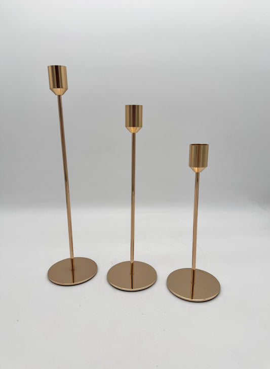 Filigraner Kerzenständer Kerzenhalter goldfarben