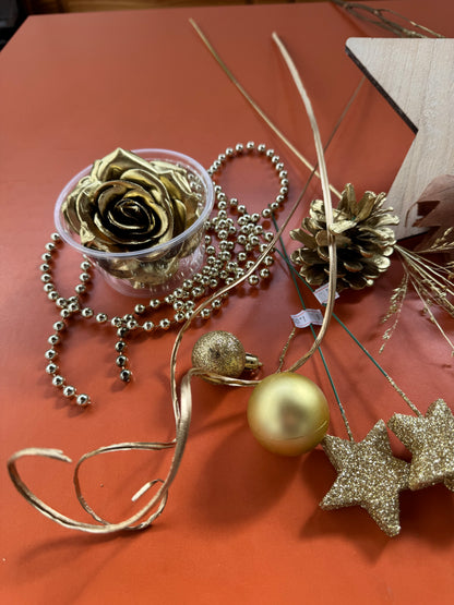 DIY Box Weihnachten gold