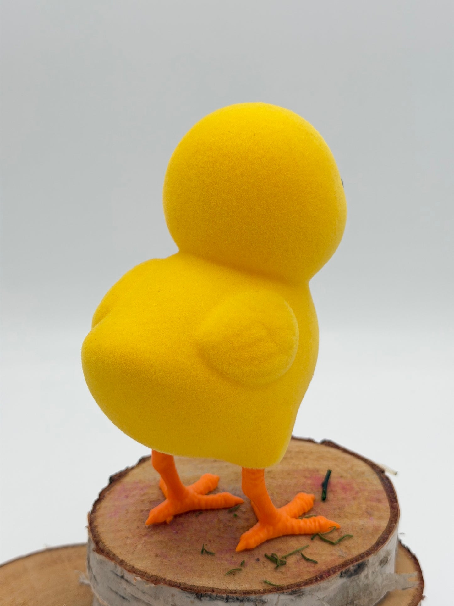 Küken stehend gelb beflockt Ostern Frühling 16 cm