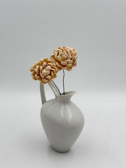 Blüte Dahlie Sola am Draht Natur