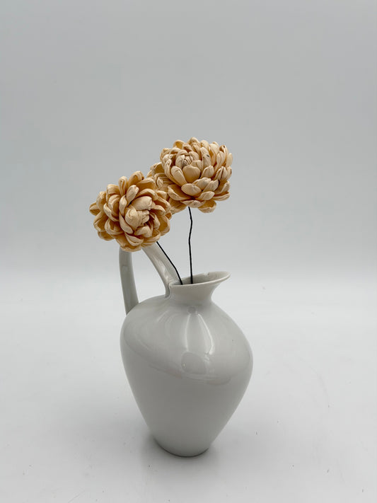 Blüte Dahlie Sola am Draht Natur