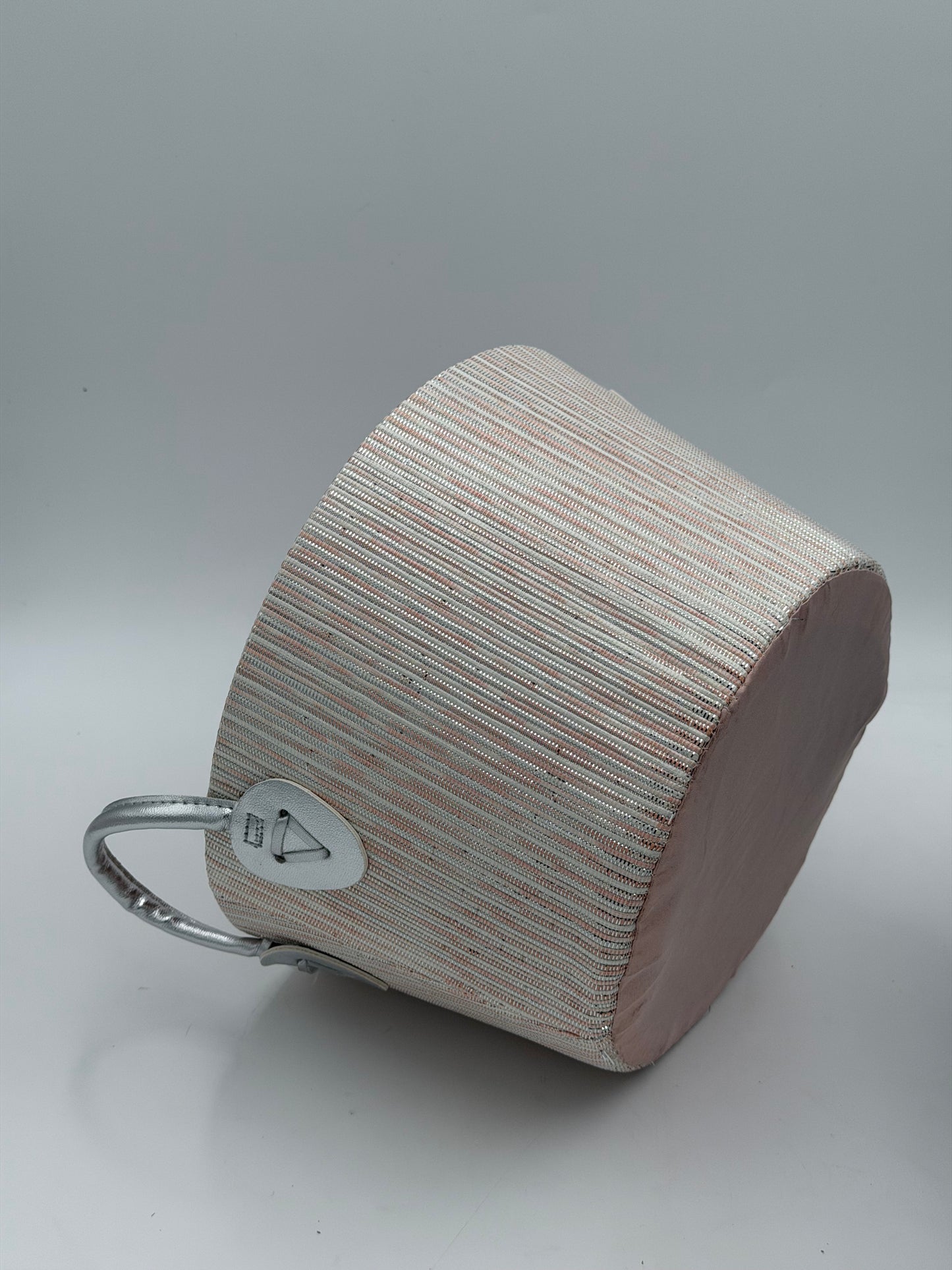 Stoff Aufbewahrungskorb glänzend mit Henkel 27 cm D