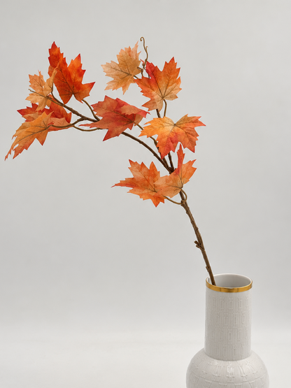 Künstlicher Ahornzweig Orange 73 cm