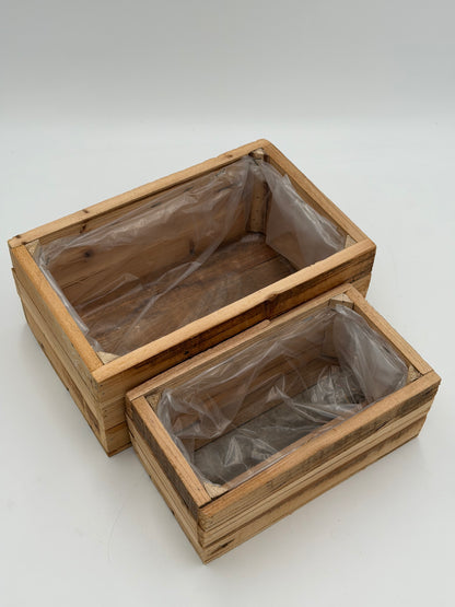 Pflanzgefäß Holz Kiste 1 Stück