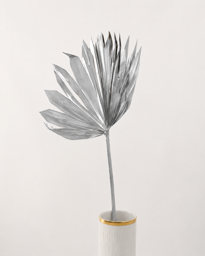 Palmblatt breit silber 60 cm 1 Stück
