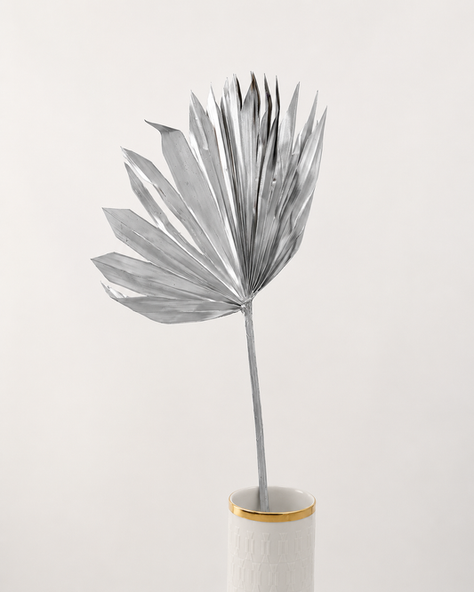 Palmblatt breit silber 60 cm 1 Stück