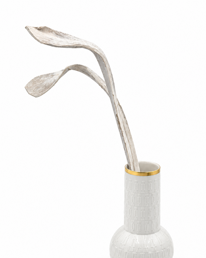 Hornspeer weiß white washed 50 cm