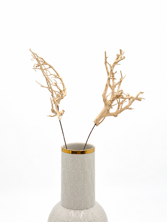 White Bush Naturzweig am Draht 30 cm