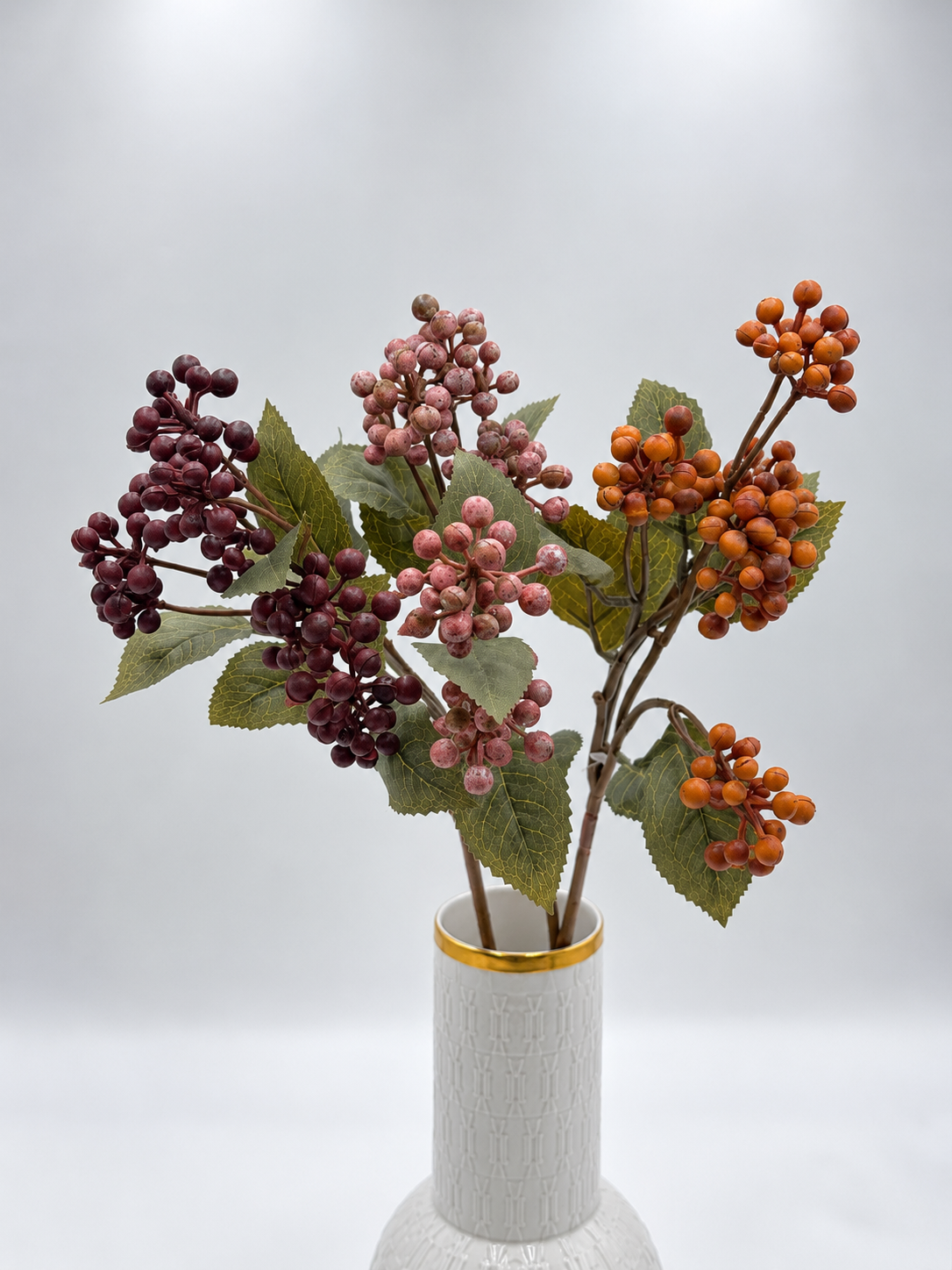 Künstlicher Viburnum-Beerenzweig Schneeballzweig