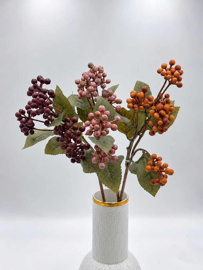 Künstlicher Viburnum-Beerenzweig Schneeballzweig