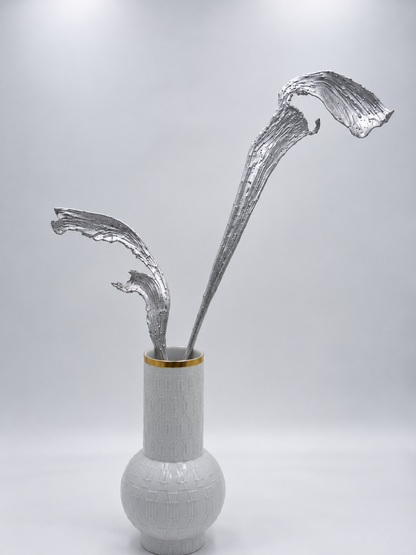 Geweihholz silber 2 Stück