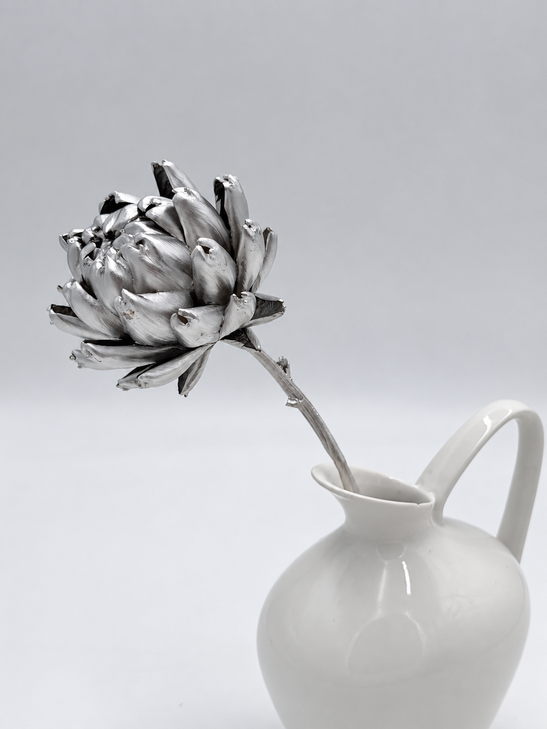Artischocke silber 1 Stück