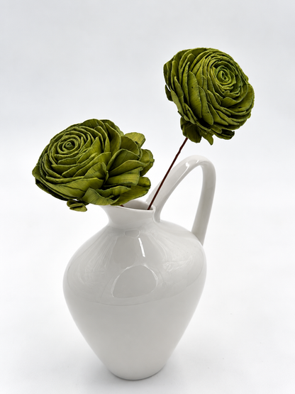 Blüte Rose Sola am Draht Kiwi Grün 2 Stück