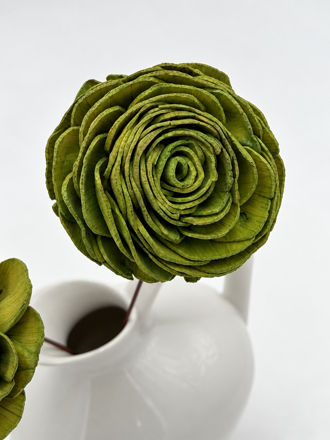 Blüte Rose Sola am Draht Kiwi Grün 2 Stück