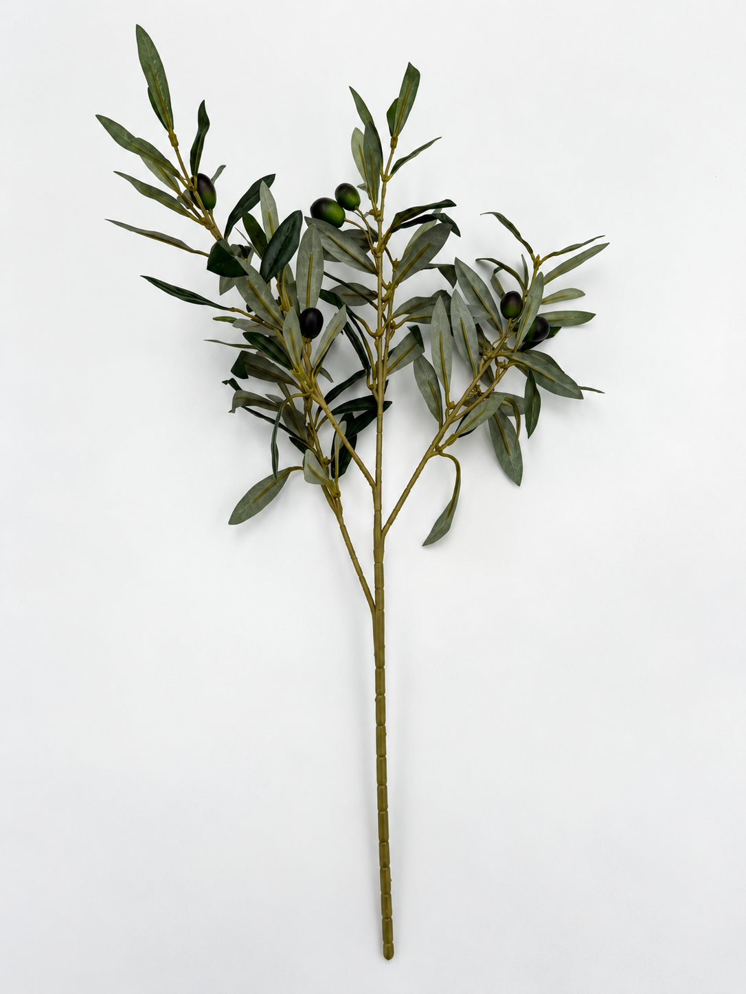 Künstlicher Olivenzweig mit Oliven Grün 54 cm
