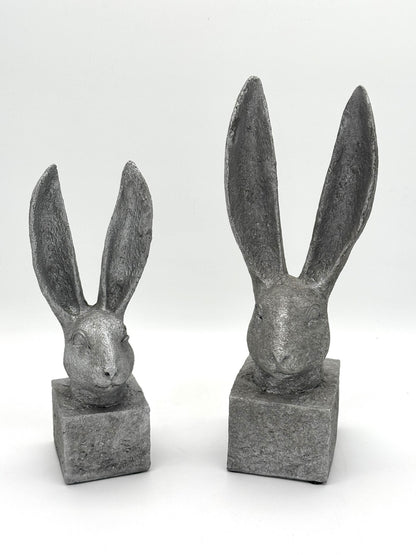 Hasenkopf silber 28 cm / 35 cm