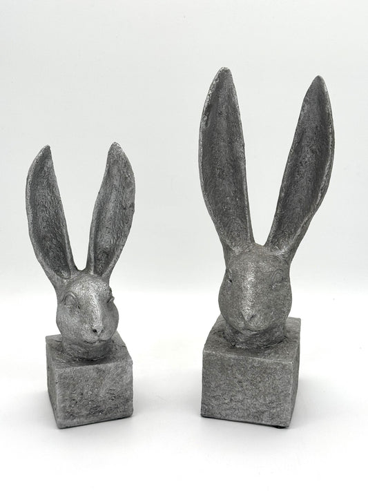 Hasenkopf silber 28 cm / 35 cm