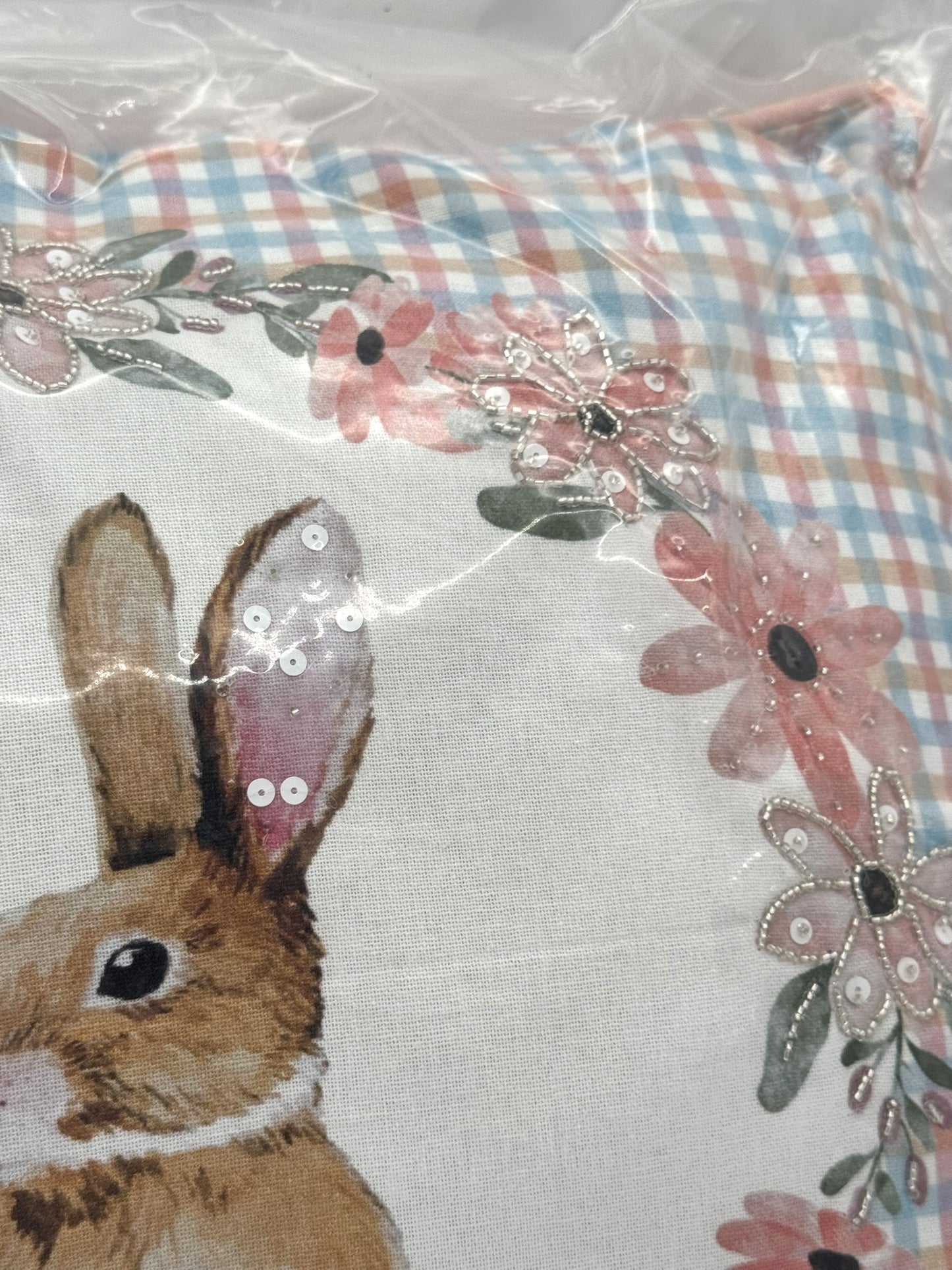 Mars & More Dekokissen Osterhase Pailletten