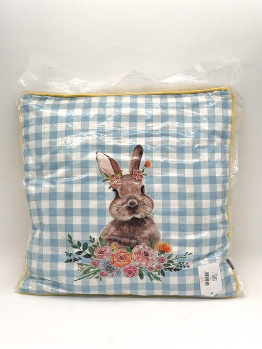 Mars & More Dekokissen Osterhase Pailletten blau