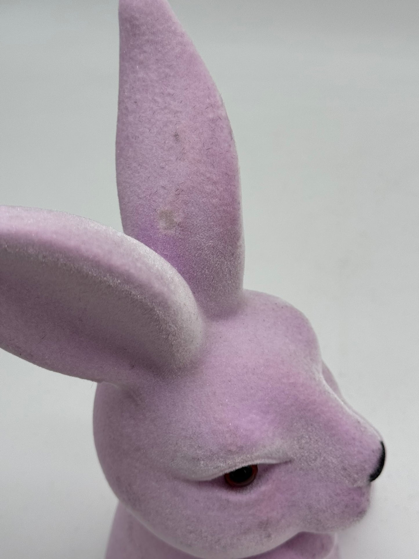 AUSSTELLUNGSSTÜCK Hasenkopf denkend beflockt 27 cm