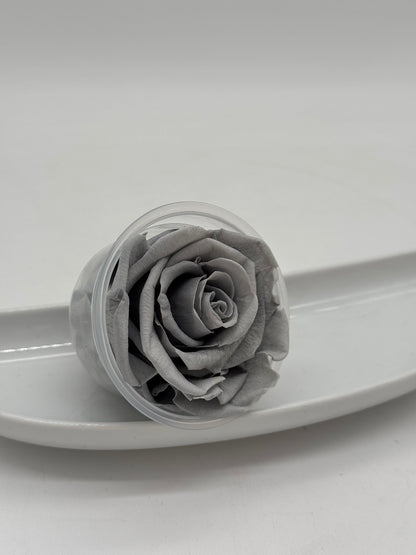 Blüte Infinity Rose grau 1 Stück