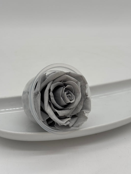 Blüte Infinity Rose grau 1 Stück
