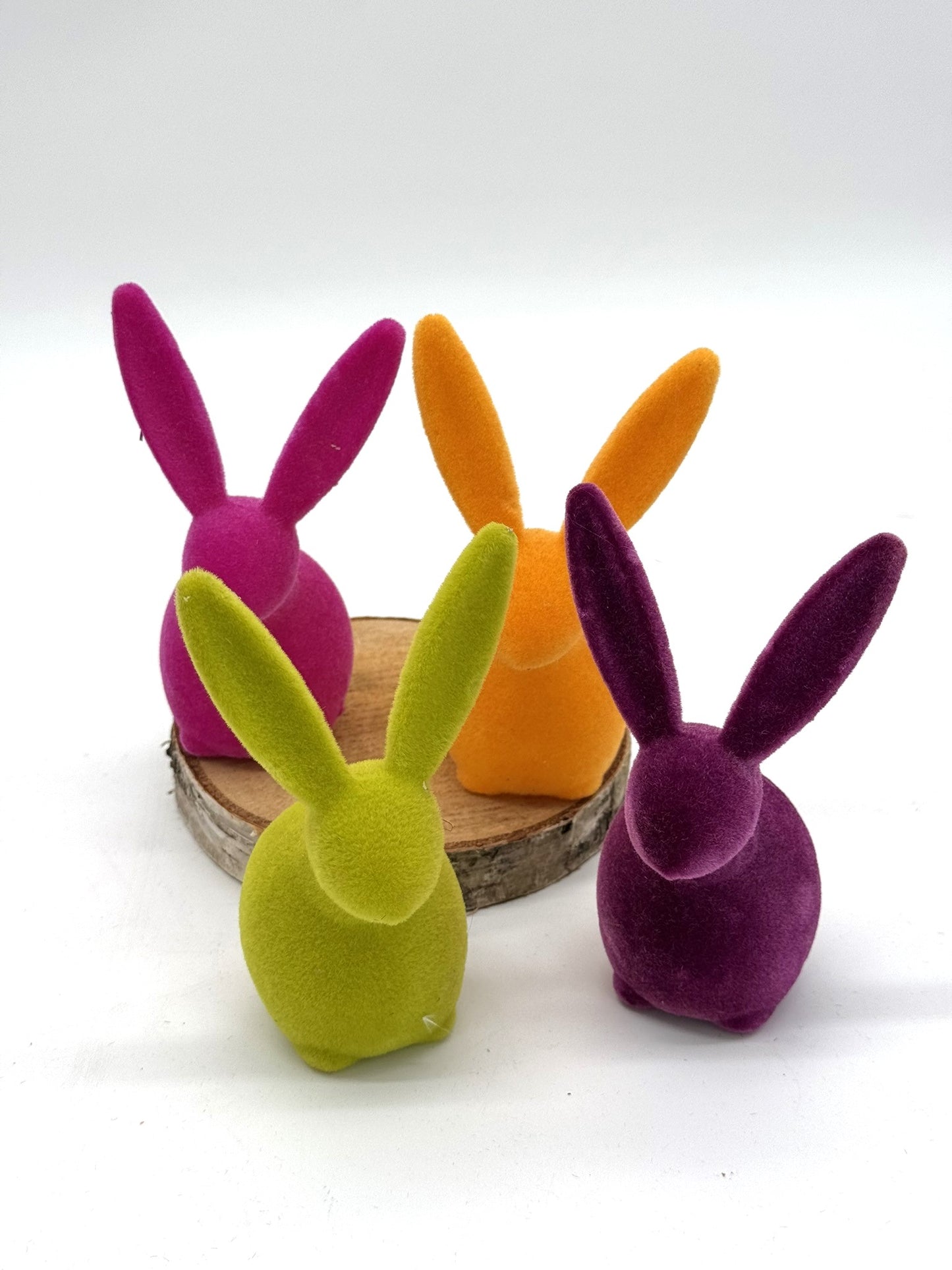 Osterhase 12 cm beflockt 1 Stück