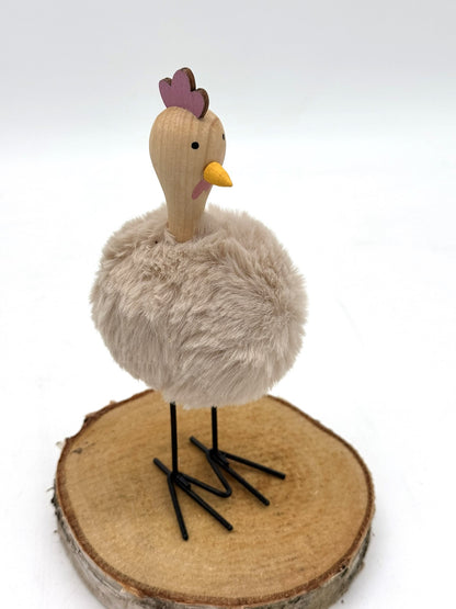 Hühner Plüsch mit Metallfüßen 16 cm 1 Stück